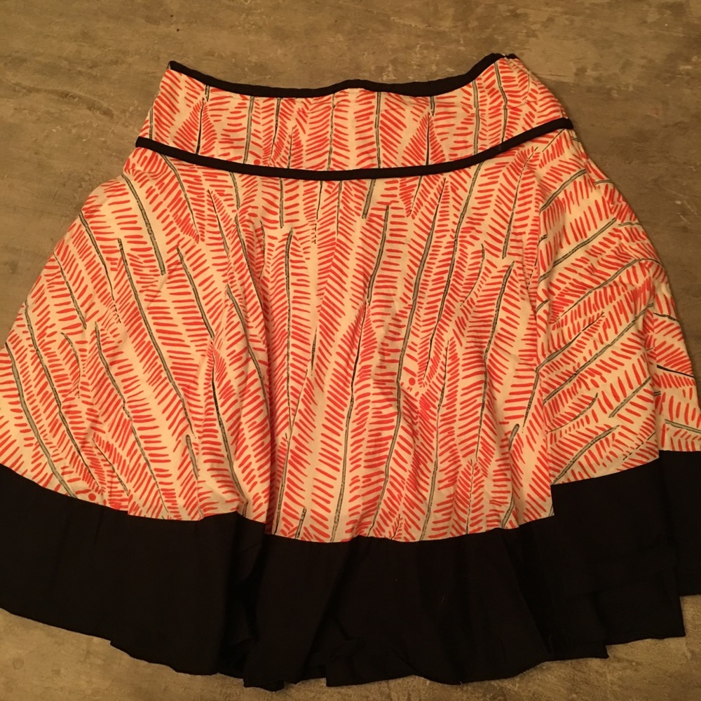 Flare print skirt